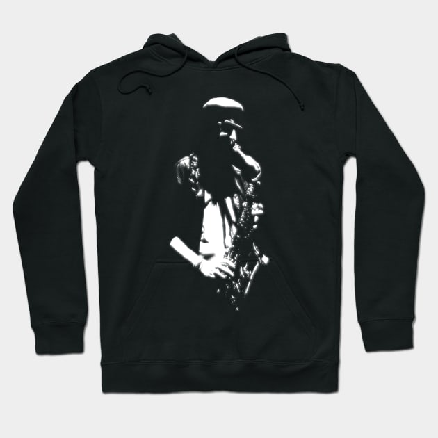 Saxophone musician silhouette Hoodie by Quentin1984